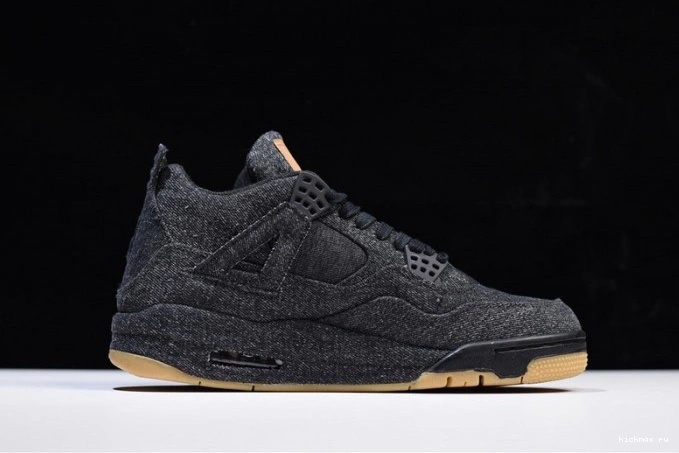 Rep Jordan 4 x Levi's 'black' AO2571-001 Air 0719
